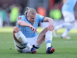 مانشستر سيتي يتلقى ضربة قوية: هالاند يغيب بسبب إصابة في الكاحل مانشستر سيتي يعلن غياب هالاند لعدة أسابيع بسبب الإصابة