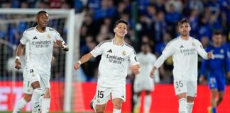 الدوري الإسباني: ريال مدريد يهزم خيتافي بهدف ويتشبث بأمل التتويج ريال مدريد يهزم خيتافي ويحافظ على آماله في الليغا