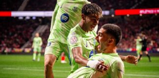 برشلونة يتجاوز أتليتيكو مدريد بصعوبة ويواجه ريال مدريد في نهائي كأس الملك برشلونة يهزم أتلتيكو ويلاقي ريال مدريد في نهائي الكأس