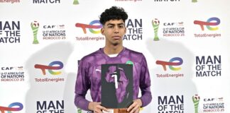 بلعروش يتألق ويُتوَّج أفضل لاعب في مواجهة كوت ديفوار بلعروش الأفضل في نصف النهائي بعد تألقه أمام كوت ديفوار