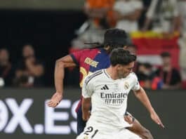 أنشيلوتي يبرئ براهيم دياز من خطأ الهدف الثالث لكوندي أنشيلوتي يبرئ براهيم دياز من مسؤولية هدف كوندي في الكلاسيكو