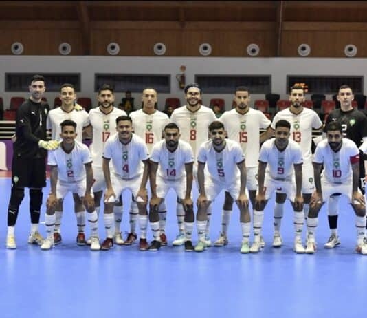منتخب «الفوتسال» المغربي يكتسح الصين بثمانية أهداف نظيفة في لقاء ودي منتخب الفوتسال المغربي يكتسح الصين 8-0 في مباراة ودية