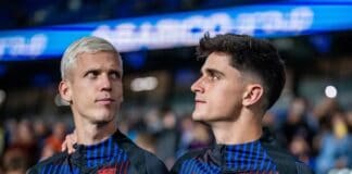 برشلونة يحصل على الضوء الأخضر للاحتفاظ بأولمو وباو لوبيز برشلونة يحتفظ بأولمو وباو لوبيز بعد حكم رياضي إيجابي