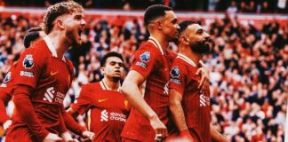 ليفربول على بُعد نقطة واحدة من التتويج بلقب الدوري الإنجليزي ليفربول على بعد نقطة من حسم لقب الدوري الإنجليزي
