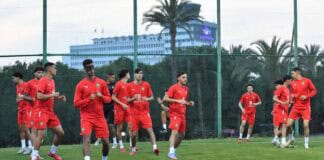 المنتخب الوطني ينهي تدريباته اليوم لملاقاة نظيره التونسي المنتخب المغربي لأقل من 20 سنة يواجه تونس في كأس أمم إفريقيا