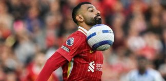 محمد صلاح رابع أفريقي يبلغ 300 مباراة في الدوري الإنجليزي محمد صلاح يصل إلى 300 مباراة في الدوري الإنجليزي