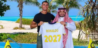 رونالدو يمدد عقده مع النصر حتى 2027 ويصبح جزءًا من ملكية النادي رونالدو يمدد عقده مع النصر حتى 2027 ويصبح شريكًا في النادي