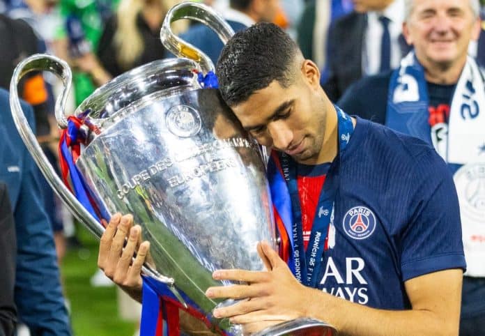 أشرف حكيمي يقود باريس للتتويج بدوري الأبطال بأداء أسطوري