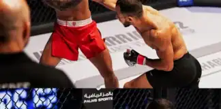 مروان بلاغوي يحقق انتصارًا مذهلاً بالضربة القاضية في الجولة الأولى بأبوظبي مروان بلاغوي يحقق ضربة قاضية في UAE Warriors 62