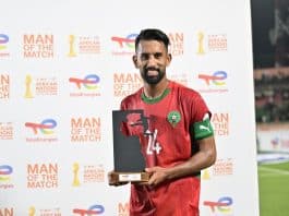 حريمات الأفضل في مباراة المغرب وأنغولا في كأس “الشان” ربيع حريمات يتوج بجائزة أفضل لاعب في مباراة المغرب ضد أنغولا في كأس "الشان"
