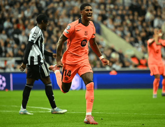 برشلونة يفتتح مشواره الأوروبي بفوز مثير على نيوكاستل في دوري الأبطال برشلونة يهزم نيوكاسل 2-1 في افتتاح دوري الأبطال 2025