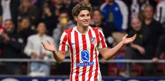 أتلتيكو مدريد يقلب الطاولة على رايو فاييكانو بفضل هاتريك جوليان ألفاريز ألفاريز يقود أتلتيكو مدريد لهزم رايو فاييكانو بهاتريك مثير في الليغا