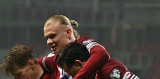 هالاند يسجّل خماسية تاريخية والنرويج تسحق مولدوفا 11-1 في تصفيات المونديال هالاند يسجّل خماسية تاريخية ويقود النرويج لاكتساح مولدوفا 11-1