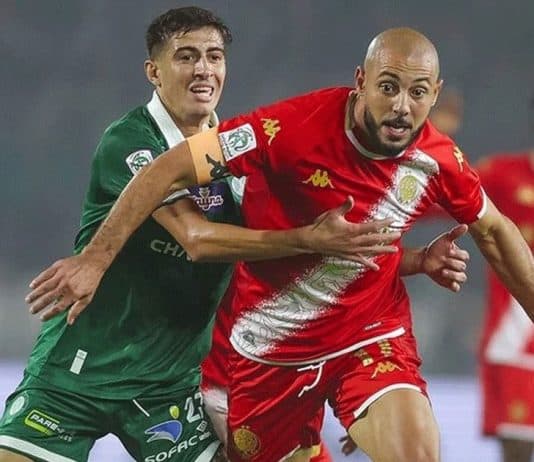 ديربي الدار البيضاء ينتهي بالتعادل السلبي: الوداد والرجاء يتقاسمان النقاط ديربي الدار البيضاء 0-0: الوداد والرجاء يتقاسمان النقاط
