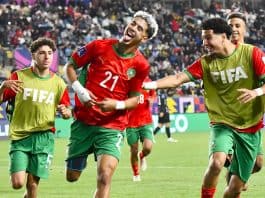 المغرب تحت 20 سنة يتأهل إلى نصف نهائي مونديال الشباب بفوز مثير على الولايات المتحدة المغرب U20 يتأهل إلى نصف نهائي مونديال الشباب بفوز 3-1 على أمريكا