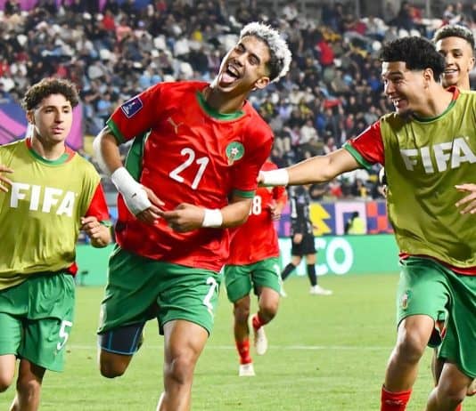 المغرب تحت 20 سنة يتأهل إلى نصف نهائي مونديال الشباب بفوز مثير على الولايات المتحدة المغرب U20 يتأهل إلى نصف نهائي مونديال الشباب بفوز 3-1 على أمريكا