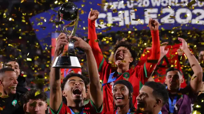 المغرب يحتفل بلقب كأس العالم للشباب التاريخي