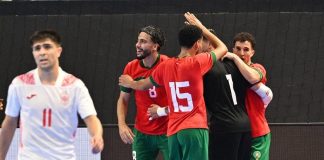 أسود الفوتسال المغربيون يسحقون إسبانيا برباعية مذهلة أسود الفوتسال يفوزون على إسبانيا 4-2 في الودية الأولى