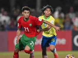 مغامرة شباب أسود الأطلس تنتهي في ربع نهائي كأس العالم تحت 17 سنة: هزيمة دراماتيكية أمام البرازيل المغرب يخسر 1-2 أمام البرازيل في ربع نهائي مونديال U17: مسيرة طموحة تنتهي بوقوف أمام السيليساو