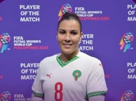 مريم حجري تتألق وتُتوج أفضل نجمة في انتصار المغرب على الفلبين بمونديال الفوتسال مريم حجري أفضل لاعبة في فوز المغرب على الفلبين بمونديال الفوتسال