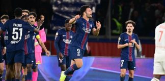 الدوري الفرنسي يشتعل في الجولة 11: باريس سان جيرمان يحافظ على الصدارة بصعوبة – نتائج مثيرة وتعادلات ساخنة نتائج الدوري الفرنسي J11: PSG 1-0 نيس، رين 4-1 ستراسبورغ