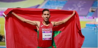 صلاح الدين بن يزيد يتوج بذهبية 3000 م موانع ويرفع رصيد المغرب إلى 16 ميدالية في ألعاب التضامن الإسلامي صلاح الدين بن يزيد يحرز ذهبية 3000 م موانع والمغرب يصل 16 ميدالية في ألعاب التضامن الإسلامي