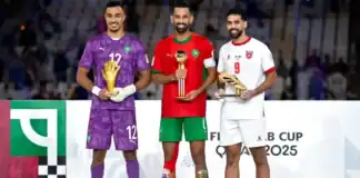 ربيع حريمات أفضل لاعب في كأس العرب.. المغرب يحتفل بلقب ثانٍ تاريخي ربيع حريمات أفضل لاعب في كأس العرب!