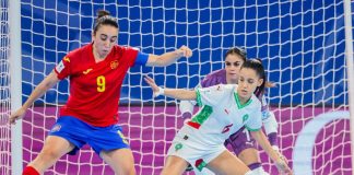 إسبانيا تسحق أسود الأطلس في ربع نهائي كأس العالم لكرة القدم للسيدات إسبانيا تسحق المغرب 1-6 في ربع نهائي مونديال الفوتسال النسوي