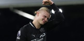 إرلينغ هالاند يحطم الرقم القياسي لألان شيرر: أسرع لاعب يصل إلى 100 هدف في تاريخ الدوري الإنجليزي الممتاز هالاند يحطم رقم شيرَارْ: أسرع لاعب يصل إلى 100 هدف في البريميرليغ