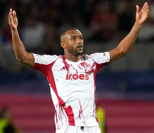 أيوب الكابي يقود أولمبياكوس إلى فوزه السادس على التوالي في الدوري اليوناني الكعبي يقود أولمبياكوس لفوزه السادس المتتالي ويرفع رصيده إلى 10 أهداف