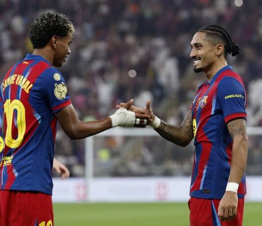 برشلونة يتجاوز راسينغ بسهولة ويضمن مقعده في ربع نهائي كأس الملك برشلونة يتأهل لربع نهائي كأس الملك بفوز سهل على راسينغ