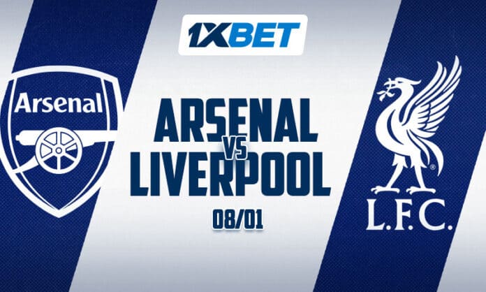 Match Arsenal-Liverpool le 8 janvier en championnat avec 1xBet