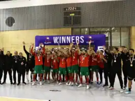 المنتخب الوطني للفوتسال يتوج بلقب الدوري الدولي بكرواتيا بعد سحق رومانيا في النهائي المنتخب المغربي للفوتسال يتوج بلقب الدوري الدولي بكرواتيا