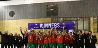 المنتخب الوطني للفوتسال يتوج بلقب الدوري الدولي بكرواتيا بعد سحق رومانيا في النهائي المنتخب المغربي للفوتسال يتوج بلقب الدوري الدولي بكرواتيا