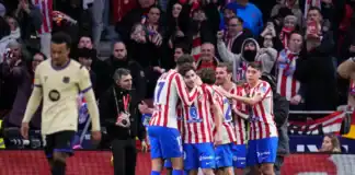 أتلتيكو مدريد يُذل برشلونة برباعية تاريخية ويقترب خطوة كبيرة من نهائي كأس الملك أتلتيكو يسحق برشلونة 4-0 ويقترب من نهائي كأس الملك