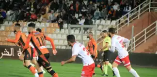 نهضة بركان يحسم الديربي الشرقي ويعزز موقعه في المراتب المتقدمة نهضة بركان يهزم الفتح 1-0 ويقفز للمركز السادس