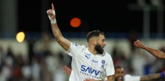 بنزيمة يُفتتح مشواره مع الاتحاد بهاتريك مذهل ويسحق الأخدود بسداسية تاريخية بنزيمة يُسجل هاتريك ويقود الاتحاد لسداسية كاسحة أمام الأخدود