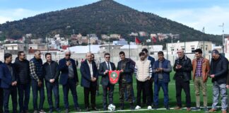 جامعة الكرة تسلم ملعب 16 نونبر بتاونات بعد تجهيزه بعشب اصطناعي من الجيل الجديد جامعة الكرة تسلم ملعب 16 نونبر بتاونات بعشب اصطناعي حديث