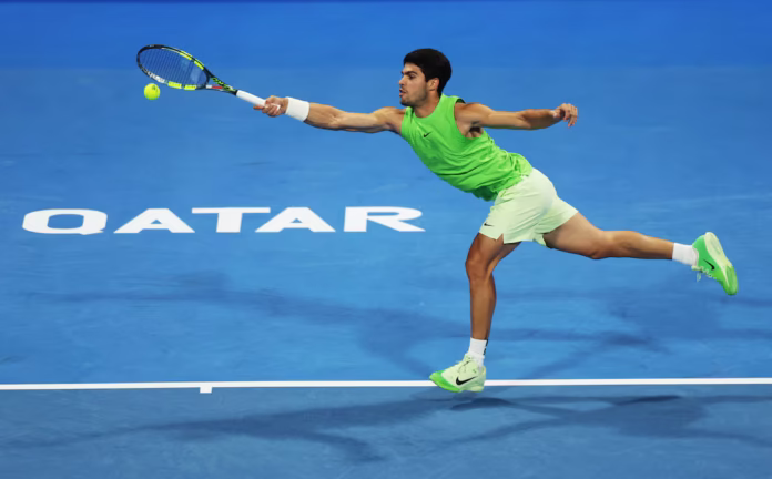 ألكاراز يفوز على رينديركنيش ويبلغ الدور الثاني في الدوحة