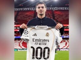 إبراهيم دياز يصل إلى 100 انتصار مع ريال مدريد.. إنجاز يعكس تألقه المستمر إبراهيم دياز يحقق 100 فوز مع ريال مدريد