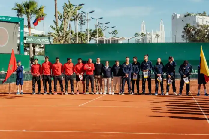 المنتخب المغربي يقدم أداءً مشرفاً رغم الخسارة أمام كولومبيا في كأس ديفيس