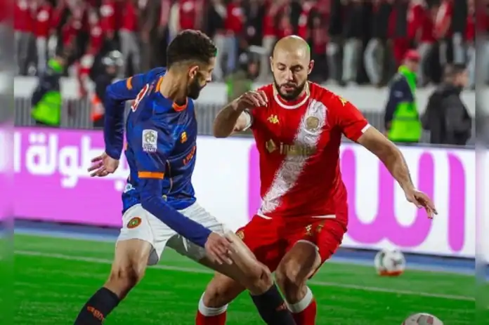 الوداد يفوز على بركان بهدف زياش في الوقت بدل الضائع