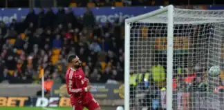 محمد صلاح يُنهي صيامه التهديفي في البريميرليغ بعد 4 أشهر صلاح يُسجل أول أهدافه في البريميرليغ منذ 4 أشهر