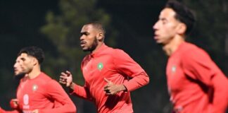 المنتخب الوطني المغربي يجري أول حصة تدريبية تحت قيادة محمد وهبي استعداداً لوديتي الإكوادور والباراغواي المنتخب المغربي يبدأ تدريباته تحت قيادة محمد وهبي
