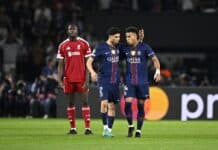 باريس سان جيرمان يهزم ليفربول بثنائية ويقترب من نصف نهائي دوري الأبطال باريس سان جيرمان يهزم ليفربول ويقترب من نصف النهائي