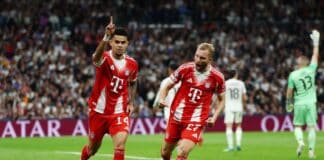 بايرن يضرب ريال مدريد في البرنابيو وأرسنال يخطف الأفضلية في لشبونة بايرن يهزم ريال مدريد وأرسنال يفوز في ذهاب ربع النهائي