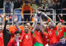 المنتخب المغربي للفوتسال يتوج بلقب دوري بركان الدولي بسداسية أمام ليبيا المغرب يتوج بلقب دوري بركان للفوتسال بسداسية أمام ليبيا