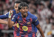 لامين يامال يدخل تاريخ دوري الأبطال برقم قياسي جديد قبل بلوغ 19 عامًا لامين يامال يحطم رقم مبابي في دوري أبطال أوروبا