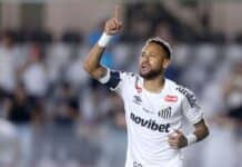 نيمار يعود إلى التسجيل مع سانتوس وينهي صيامه في كأس أمريكا الجنوبية نيمار يسجل أول أهدافه مع سانتوس في كأس أمريكا الجنوبية