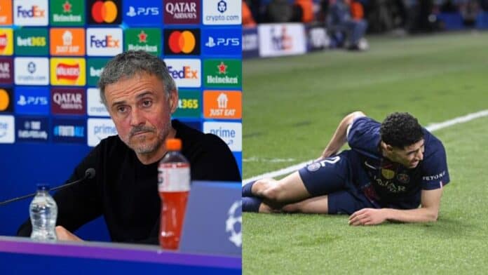 إنريكي يطمئن بشأن حكيمي ويؤكد أن الإصابة مجرد تشنجات